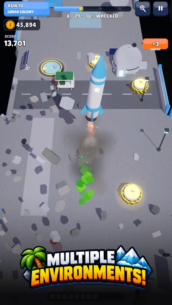Lunar Colony level: Multiple environments